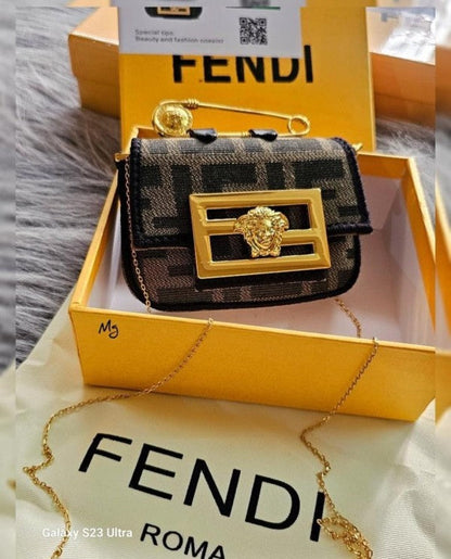 Fendi Fendace Nano Baguette Limited Edition Bag With OG Box &amp; Dust Bag