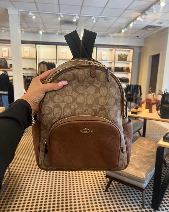 Coach backpack with dust cover premium quality