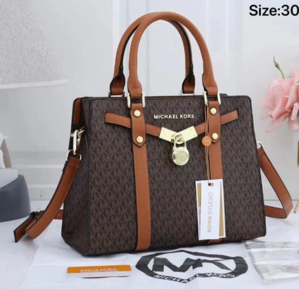 Miichael Kors MK Nouveau Hamilton Large Satchel Bag With Dust Bag