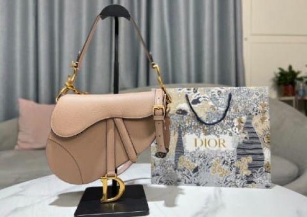 Dior saddle full black premium quality with og box