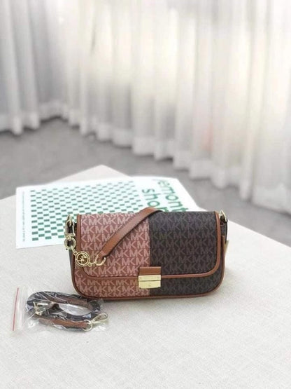 Michael kors Bradshaw Two Tone Logo Convertible Shoulder bag with box