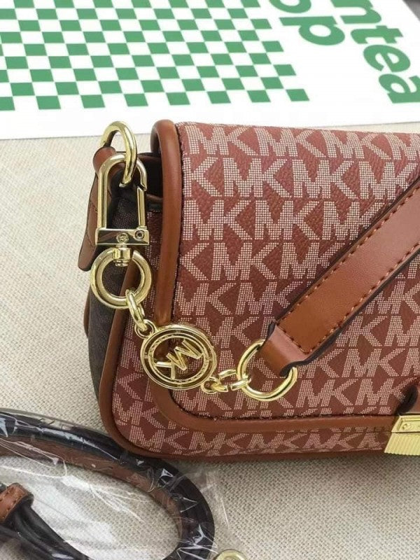 Michael kors Bradshaw Two Tone Logo Convertible Shoulder bag with box