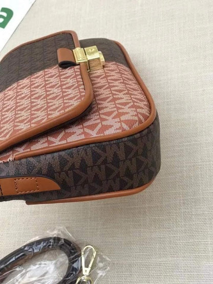 Michael kors Bradshaw Two Tone Logo Convertible Shoulder bag with box