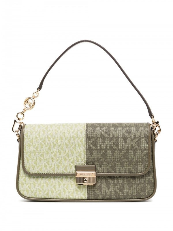 Michael kors Bradshaw Two Tone Logo Convertible Shoulder bag with box