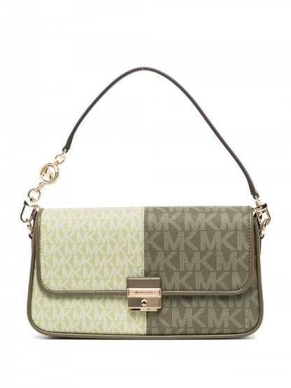 Michael kors Bradshaw Two Tone Logo Convertible Shoulder bag with box