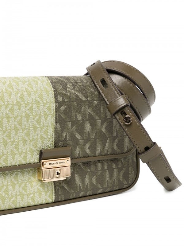 Michael kors Bradshaw Two Tone Logo Convertible Shoulder bag with box