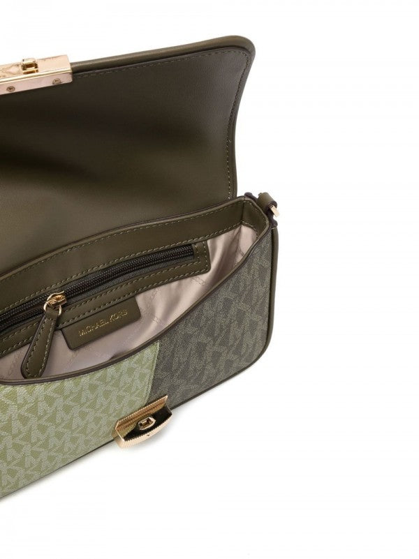 Michael kors Bradshaw Two Tone Logo Convertible Shoulder bag with box