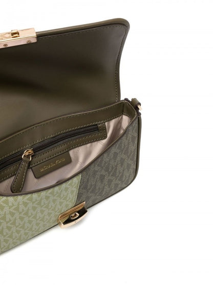 Michael kors Bradshaw Two Tone Logo Convertible Shoulder bag with box