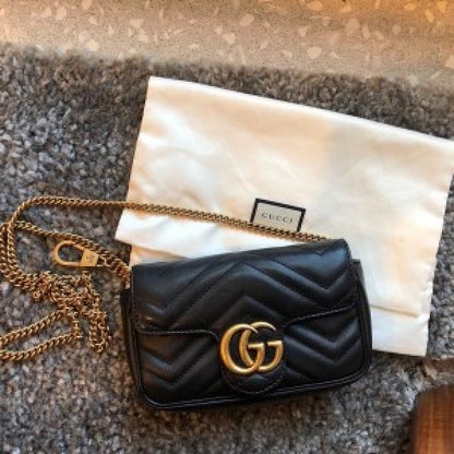 Gucci marmont mini sling bag premium quality with og box