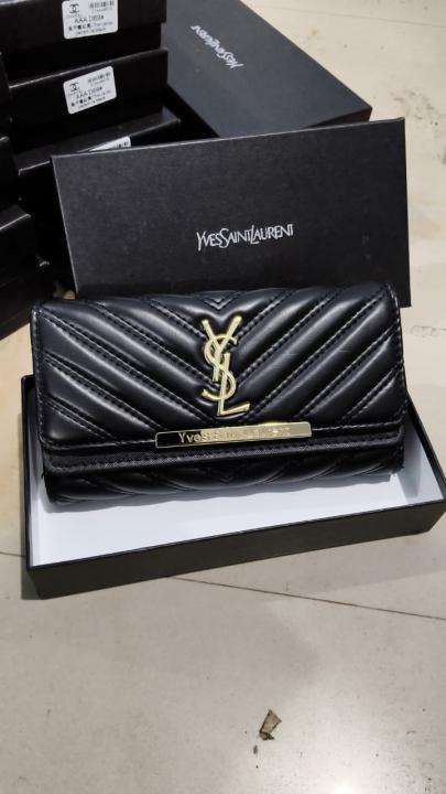 YSL Saint Laurent Flap Wallet with Original Box