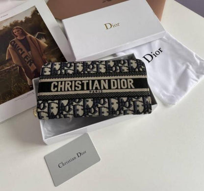 christian dior zipper wallet for women with box