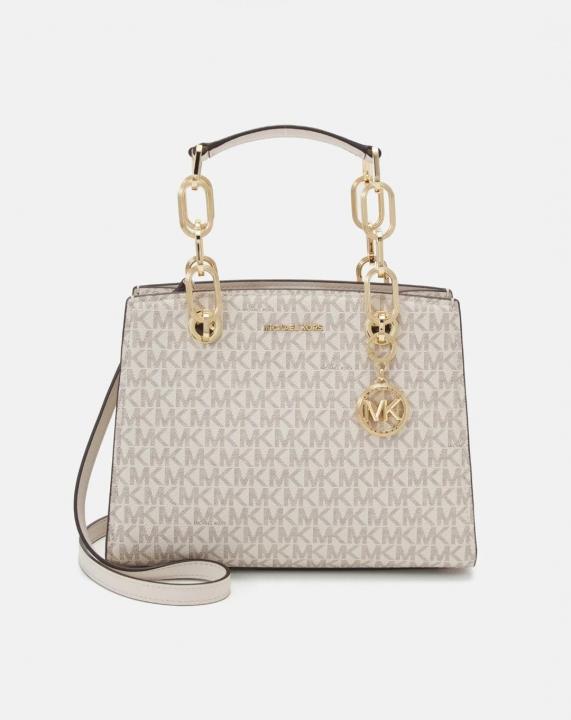 Miichael korrs cynthia small signature logo satchel