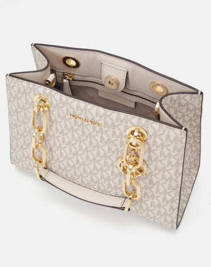 Miichael korrs cynthia small signature logo satchel