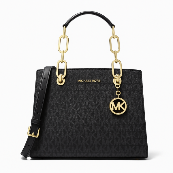 Miichael korrs cynthia small signature logo satchel