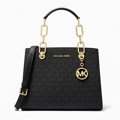 Miichael korrs cynthia small signature logo satchel