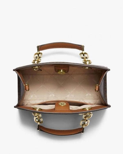 Miichael korrs cynthia small signature logo satchel