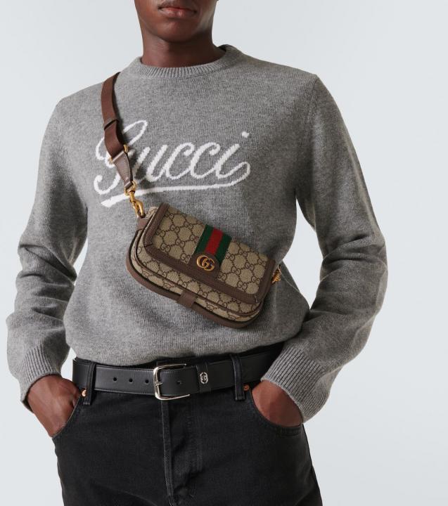 GUCCIOPHIDIA GG CANVAS CROSSBODY BAG WITH BOX