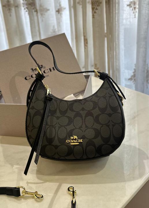 Coach_ kleo hobo bag in signature canvas bag with box