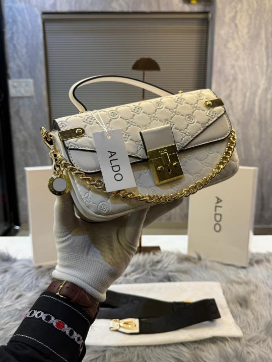 Aldo Bone DALLANNA&amp;Logo Medium Cross Body Bag with box