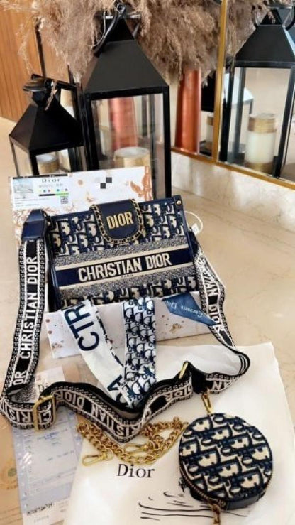 Christian dior camps lingbag with ogbox dustbag scarf etc