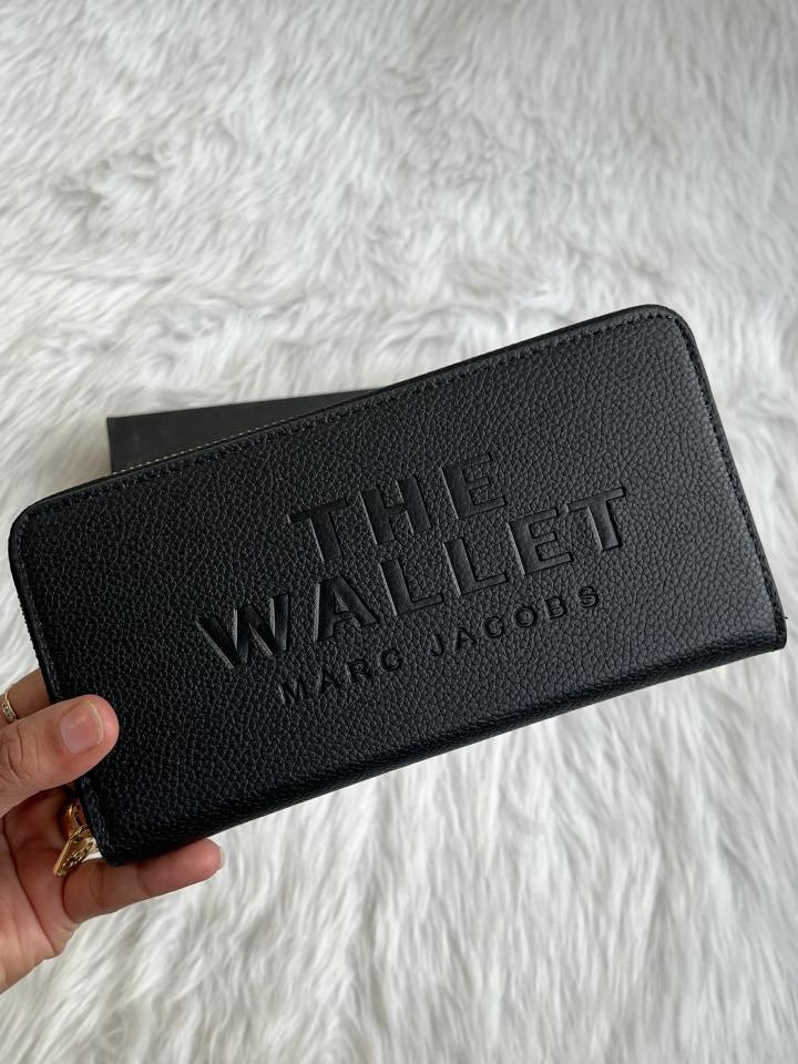 Marrc Jacob Black Long Zippy Wallet With Box
