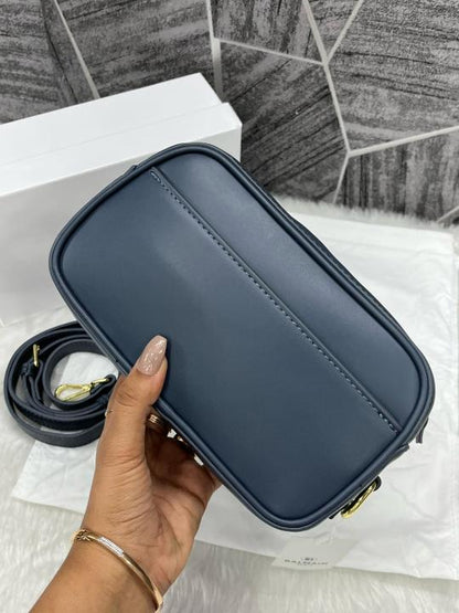 Balmaiin Monogram Camera Crossbody Bag With Box