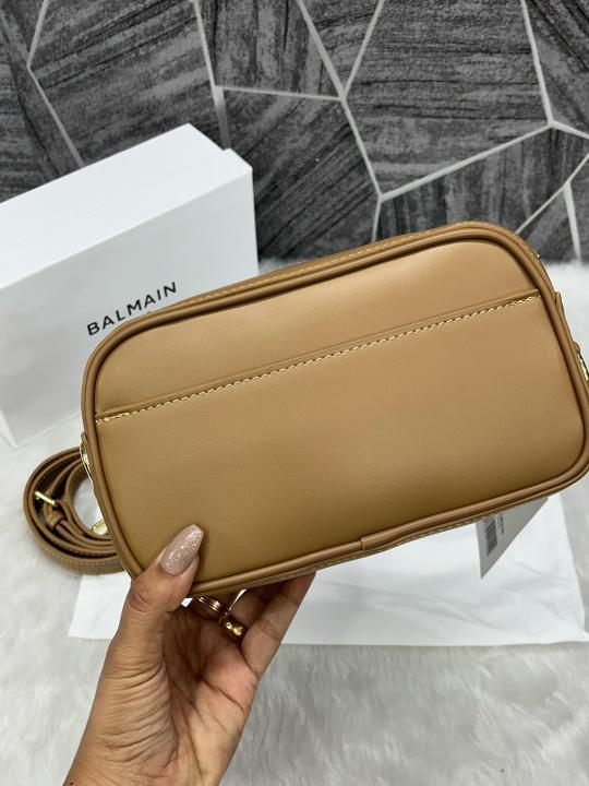 Balmaiin Monogram Camera Crossbody Bag With Box