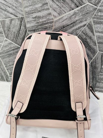 Guccii Emboss Backpack With DustCover