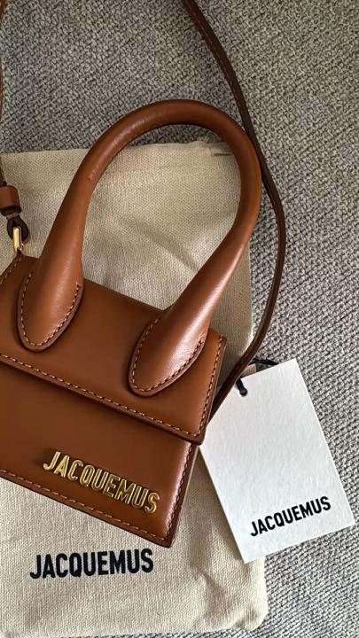 Jaccquemus Le Chiquito Noeud mini leather bag with box premium quality