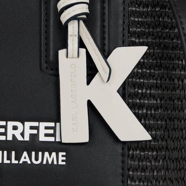 Karrl Lagerfeld Small guillaume raffia Leather Totebag