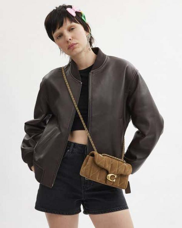 Coaach Tabby Quilted Leather Shoulder Bag With Box Dust bag Bill