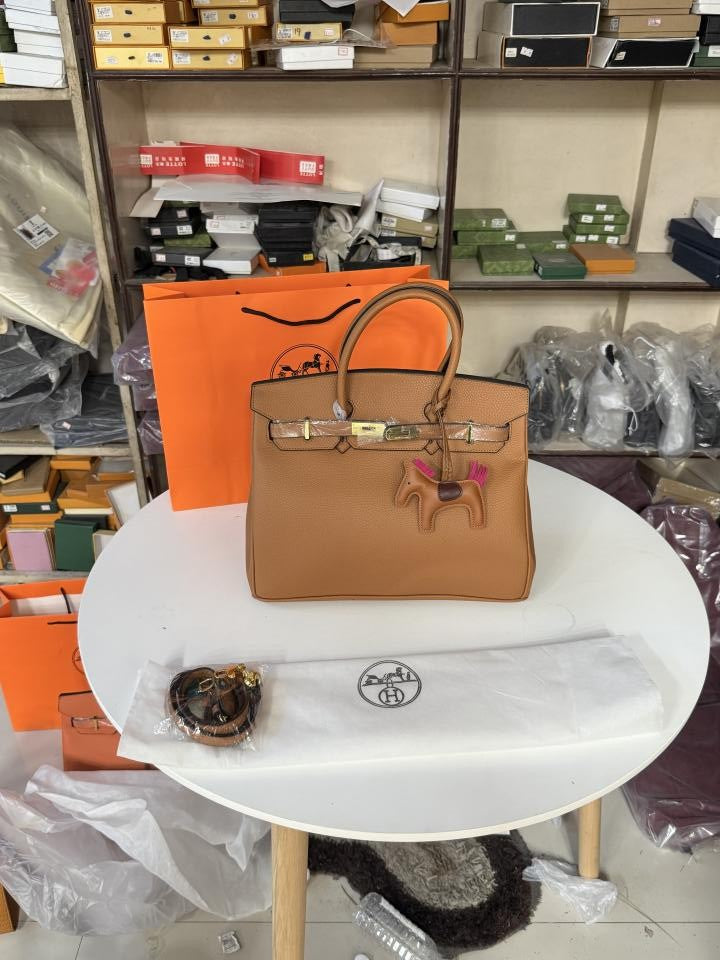 Hermess Birken calf leather hand bag