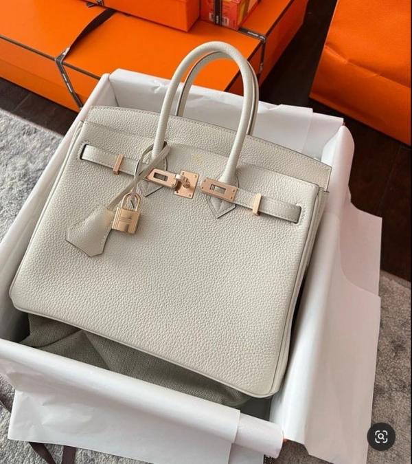 Hermess Birken calf leather hand bag