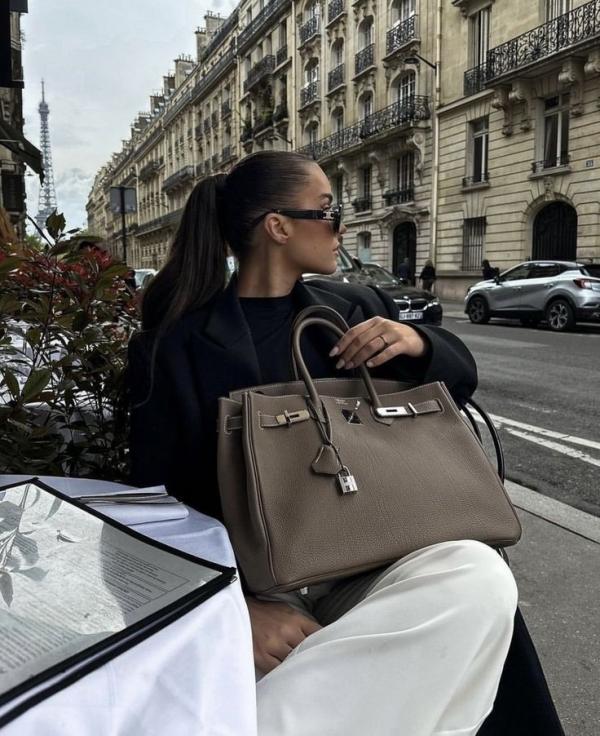 Hermess Birken calf leather hand bag