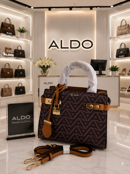 Aldoo Lisbon Womens White Satchel with box