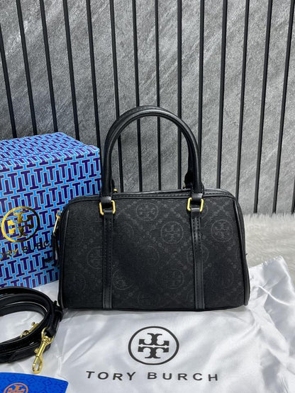 Torry burch monogram barrel bag premium quality with og box
