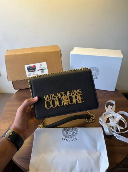 Veersace jeans couture crossbody bag