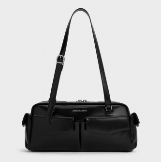 Charlees Keith Rachel Multi Pocket Shoulder Bag With DustCover