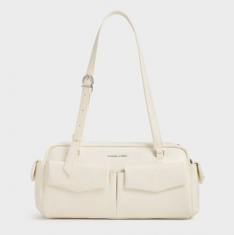 Charlees Keith Rachel Multi Pocket Shoulder Bag With DustCover