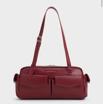 Charlees Keith Rachel Multi Pocket Shoulder Bag With DustCover