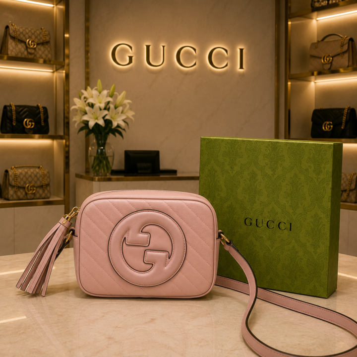 GUCCII Pebbled Leather Soho Disco Crossbody WITH BOX