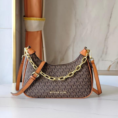 Michaell Kors Cora Mini Zip Pouchette Signature with OG Box