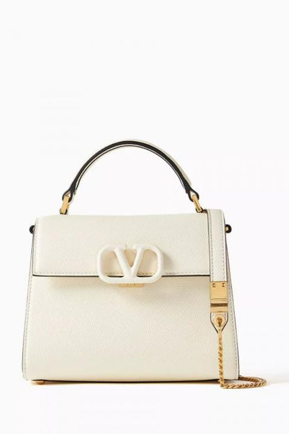 Valentinoo White Sling Shoulder Bag With Dust Cover