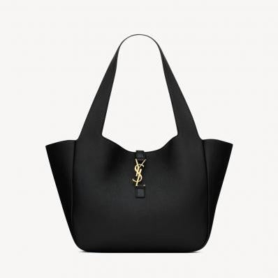 saiint laurent grained leather totebag with dustbag