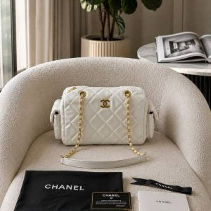 CHANELL BOWLING QUILTED HANDBAG WITH PREMIUM QUALITY BOX