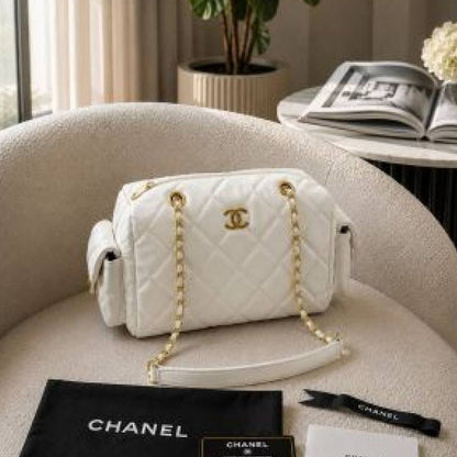 CHANELL BOWLING QUILTED HANDBAG WITH PREMIUM QUALITY BOX