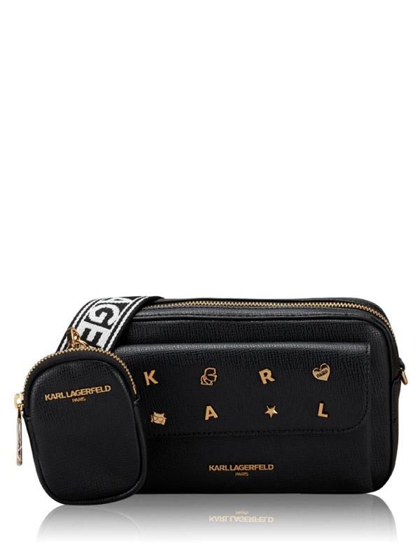 Karl Lagerfeld Maybelle Camera Crossbody Bag With Original Packing