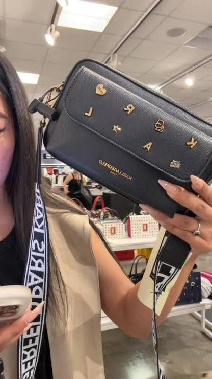 Karl Lagerfeld Maybelle Camera Crossbody Bag With Original Packing