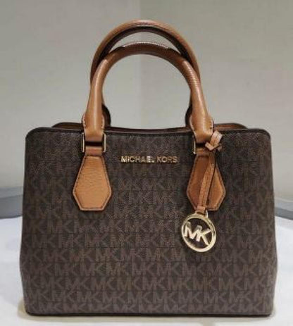 MICHAEL KORS MIRROR EMILIA LOGO MINI TOTE BAG double box packing