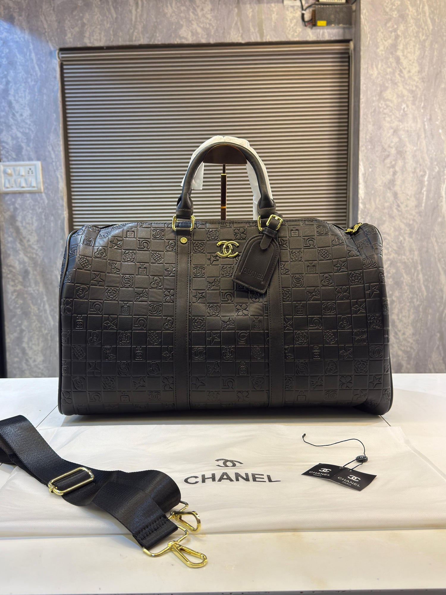 Chanel Monogram Premium Travel Duffel Bag